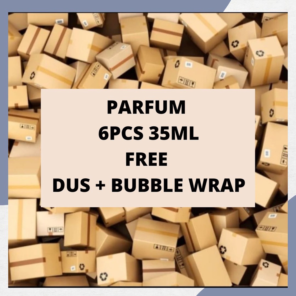Parfum Premium 1 Bok isi 6pcs Free Dus+Bubble Wrap