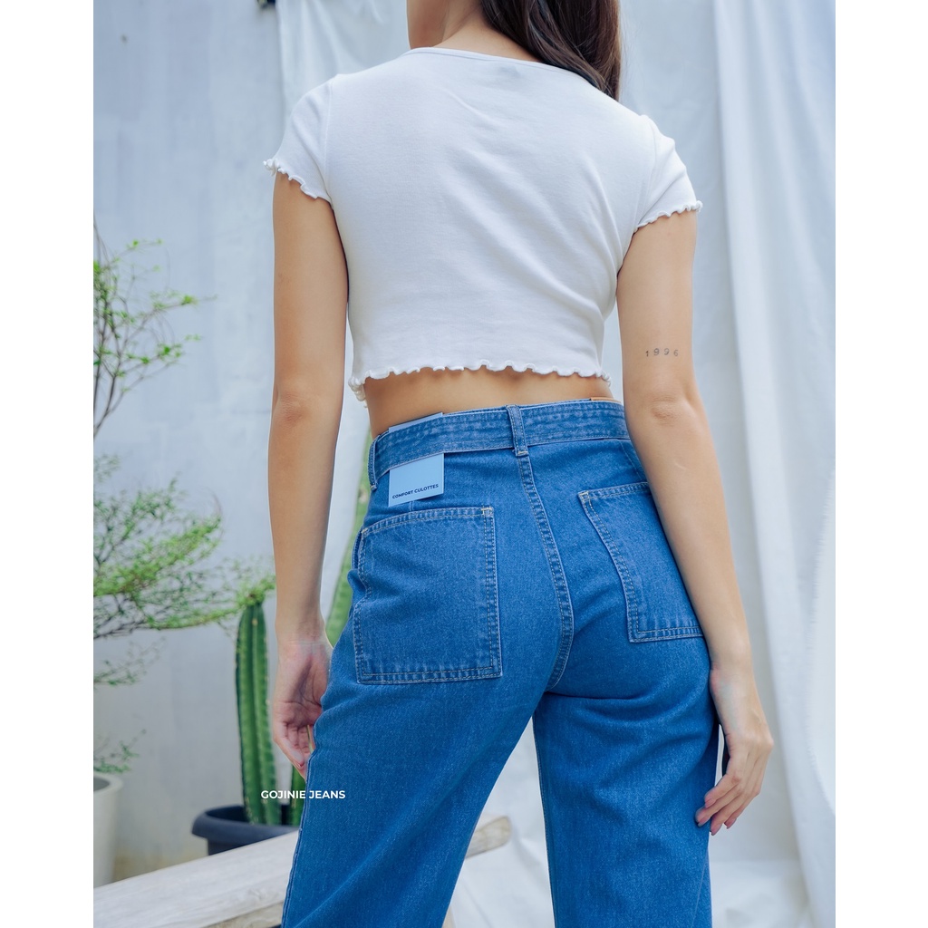 GOJINIEJEANS - Highwaist Comfort Cullotes Jeans - 4480 - COMFORT CULLOTES