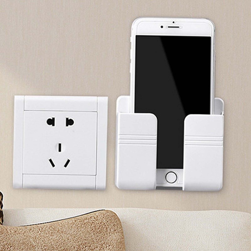 KOTAK CHARGER CAS HP SMARPHONE HOLDER RAK REMOTE KABEL TEMPEL DINDING