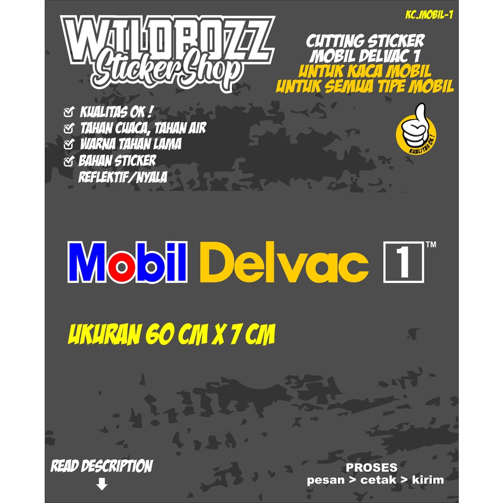 sticker kaca depan mobil/truck (kc.mobil-1) wildbozz sticker