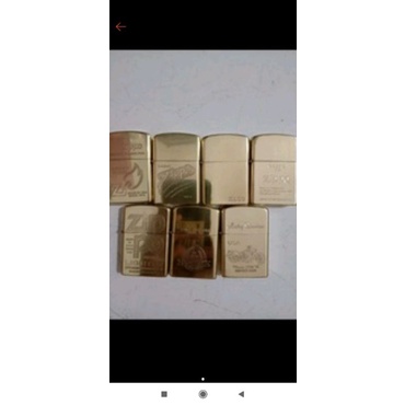 korek zippo silver dan gold dua denting (bisa cod)
