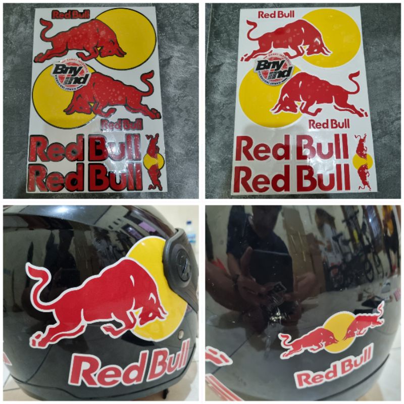 STICKE STIKER RED BULL SET HELM MOTOR CUTTING