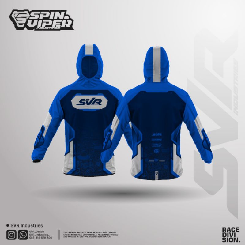 spinviper jaket taslan costum/jaket racing/jaket runing