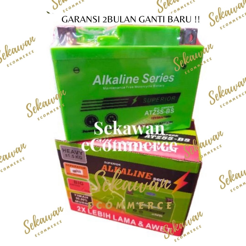 Aki Motor Alkaline ATZ5S GTZ5 YTZ5 12V 5A