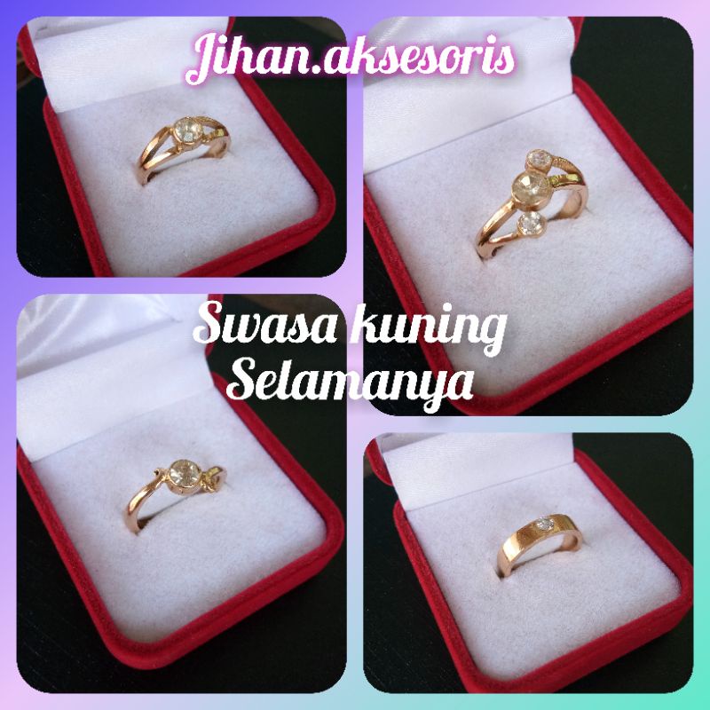 Cincin mata Swasa Kuning Selamanya (aksesoris perhiasan)