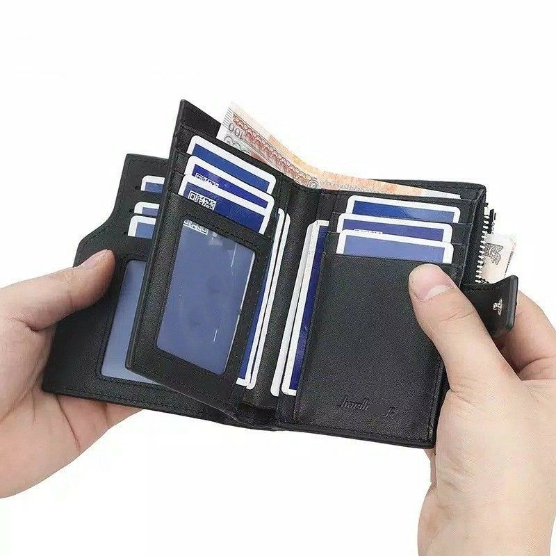 Bundara.id Do-1058 Dompet lipat zipper pria wanita/ Dompet fashion N11 PU leather benta import