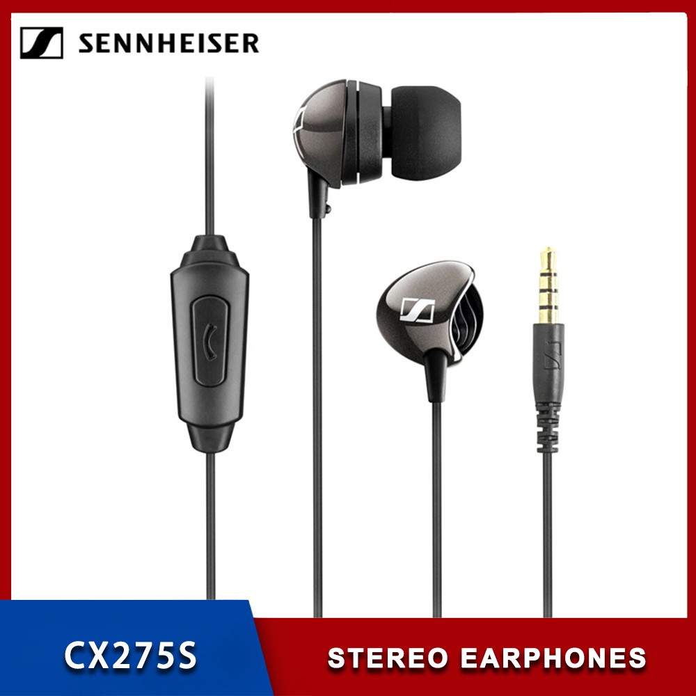 Sennheiser CX275S Headset Deep Bass Peredam Suara Dengan Kabel