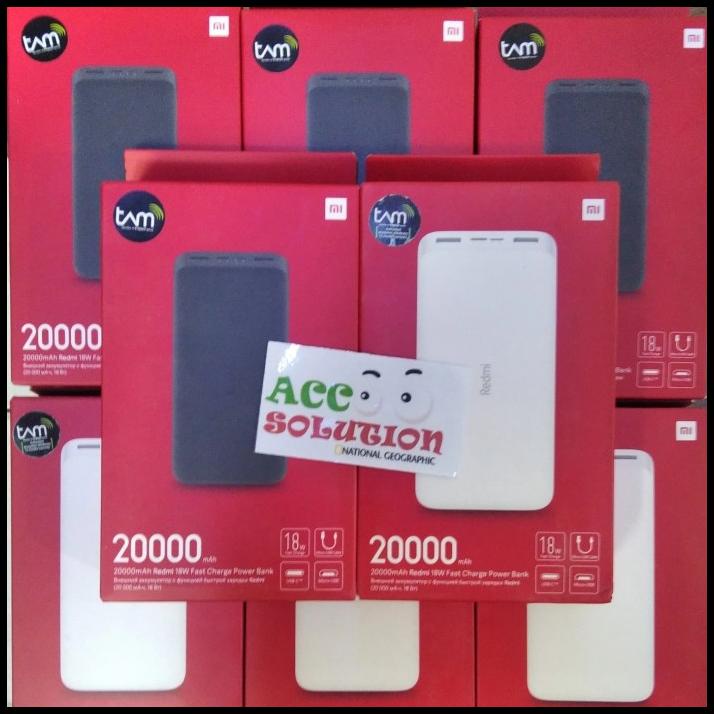 Powerbank Fast Charging Xiaomi Redmi 20000Mah Original Garansi Tam