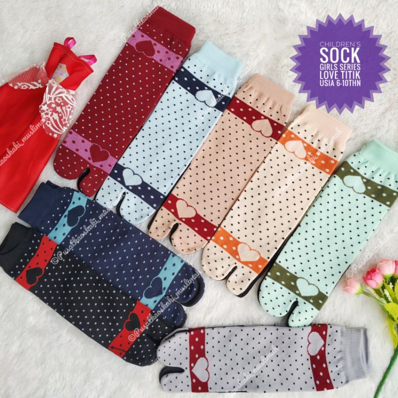 ECER KAOS KAKI ANAK PEREMPUAN MOTIF