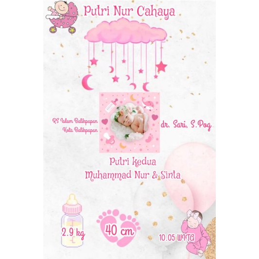 edit foto biodata bayi baru lahir
