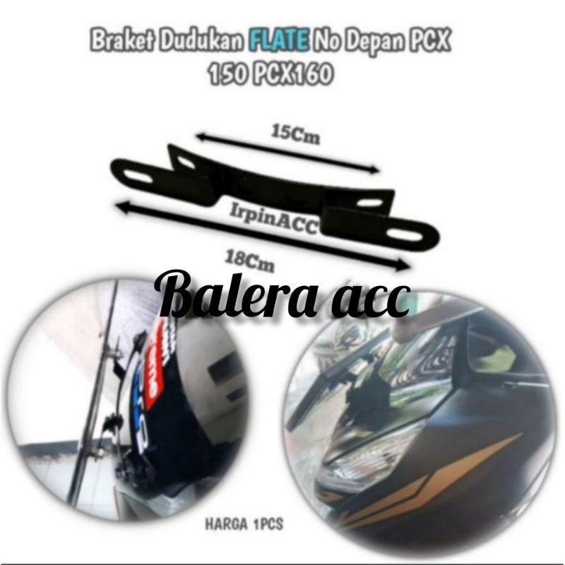 Breket Dudukan Plat Nomer PCX 160 2021 2022 2023 Premium Presisi