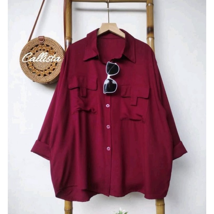 CALLISTA BLOUSE CROP RAYON TWILL