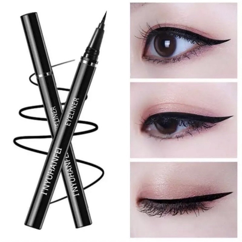 Aiyi Eyeliner Pensil Alis Korea Cair Warna Hitam Anti Air Make Up