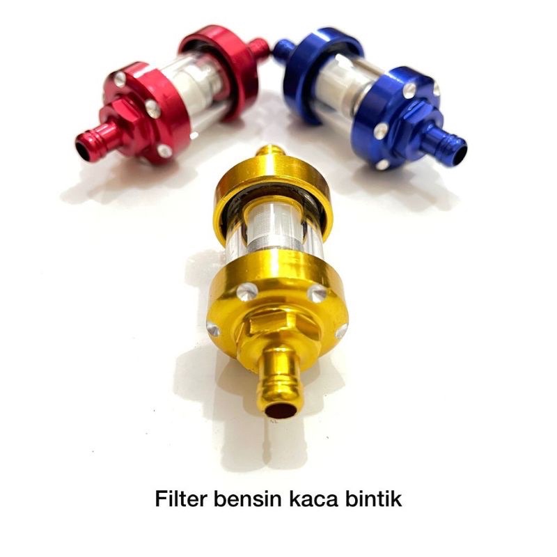 SARINGAN BENSIN KACA CNC FAST BIKES / FILTER BENSIN KACA CNC / SARINGAN FILTER KACA UNIVERSAL