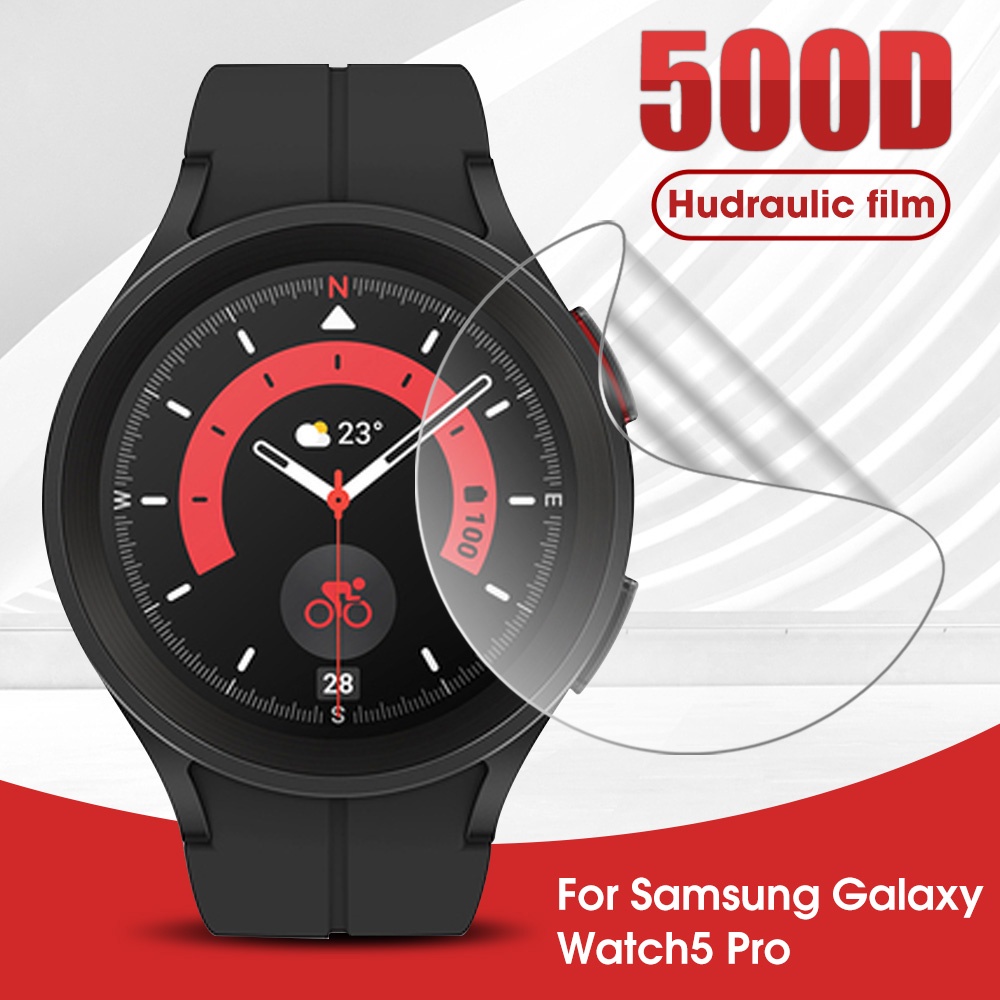 1 / 3pcs film Hydrogel Pelindung Layar Anti Gores / Sidik Jari Untuk Smartwatch Samsung Galaxy Watch 5 Pro / HD