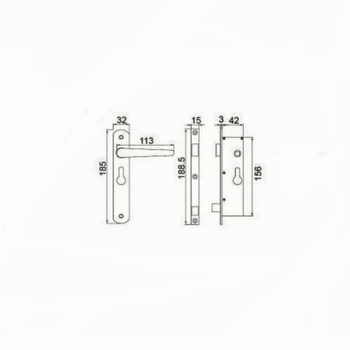 Kunci pintu expanda , Handle pintu expanda belocca