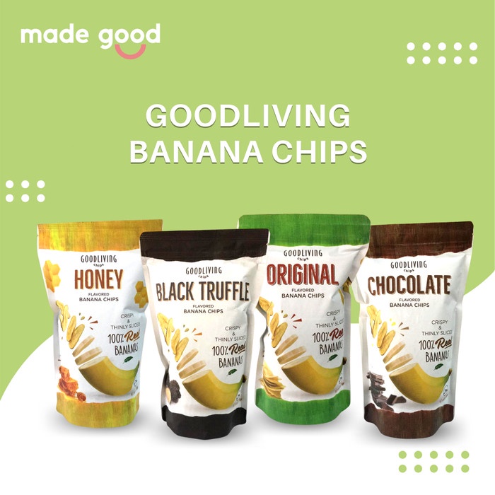 

Goodliving Banana Chips Ori Honey Choco Truffle 55gr