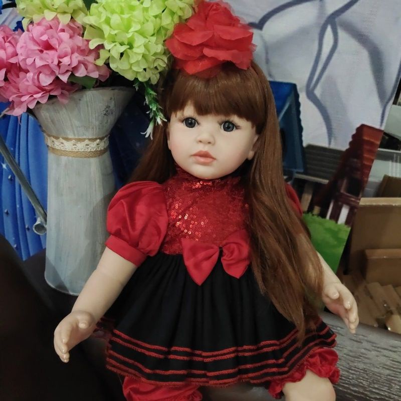 Ready Boneka Reborn Bayi Silikon Mewah Jumbo 60 cm Super Premium Original