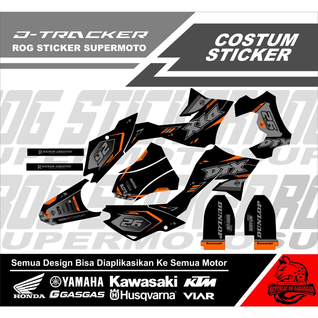 Jual Decal Dtracker Keren Decal Costum Sticker Free Design