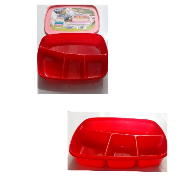 Lunch Box Tempat Makanan Kotak Makanan -+22x16x5cm