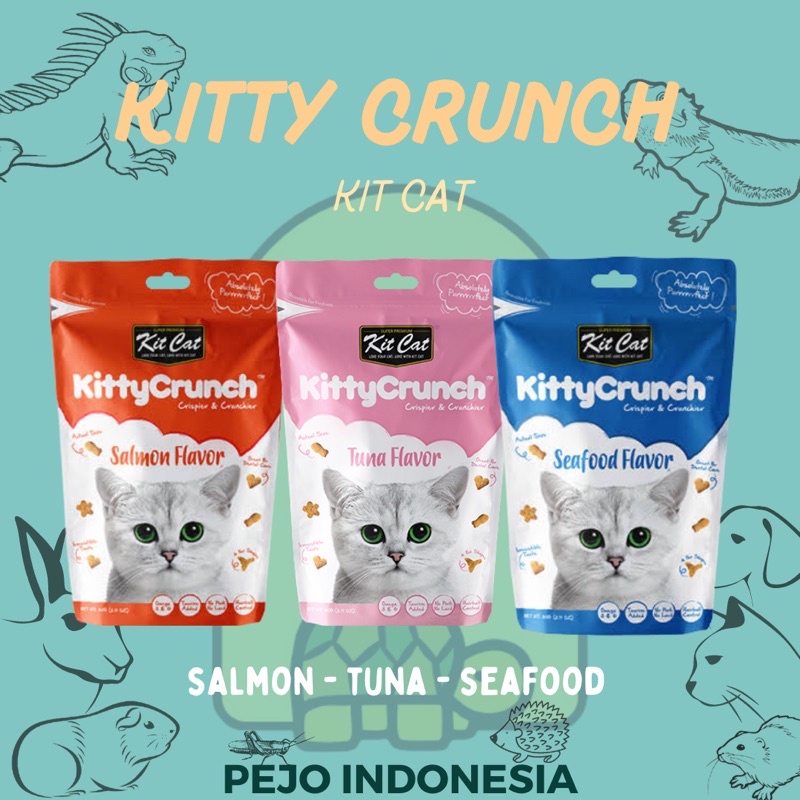 Kit Cat Kitty Crunch Snack Kucing Kitcat 60g