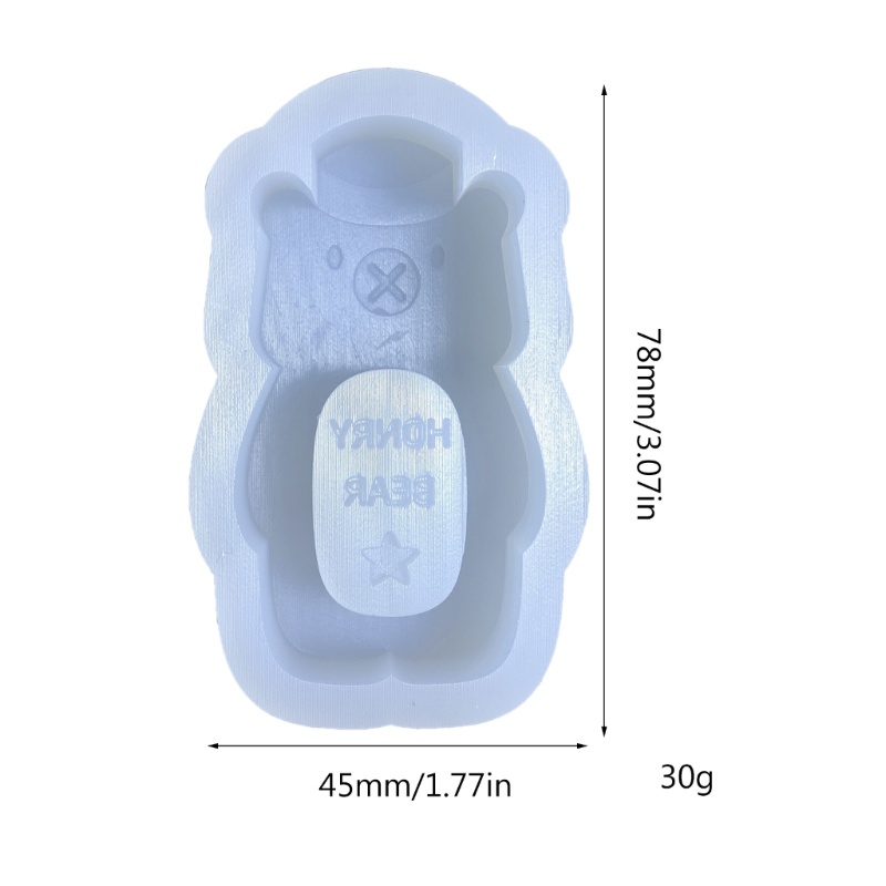 Cetakan Resin Bentuk Beruang Bahan Silikon Reusable Untuk Kerajinan Tangan