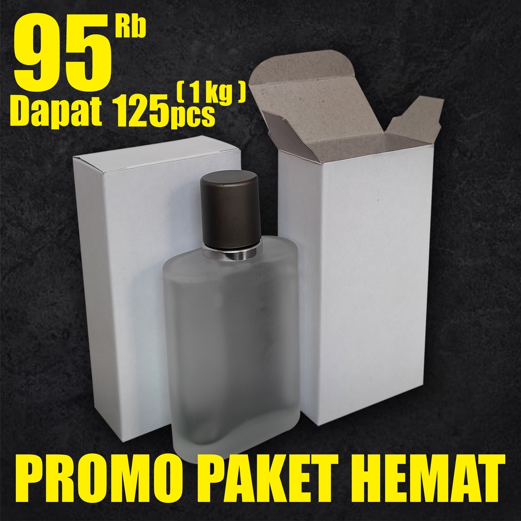 

PAKET HEMAT 125pcs (1kilo) Box Hermes / adg kotak botol / Kemasan Box 5,5x3x10,5
