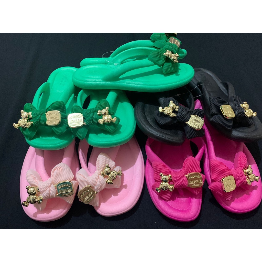 002_Sandal melisa import,Sandal jepit Wanita Import Tebal 2 Cm Bahan Spons Super Ringan Empuk Elastis