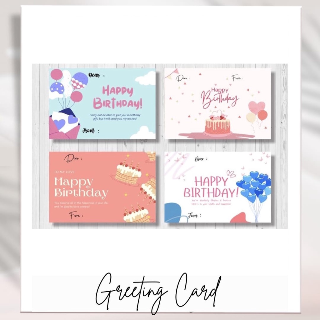 

GREETING CARD FREE UNTUK PEMBELIAN KOTAK KADO