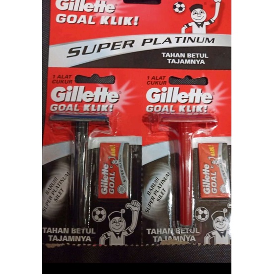 Alat cukur kumis isi ulang/Gillette goal klik 1 picis