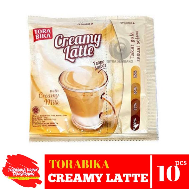 

Torabika Creamy Latte isi 10 pcs x 25gram