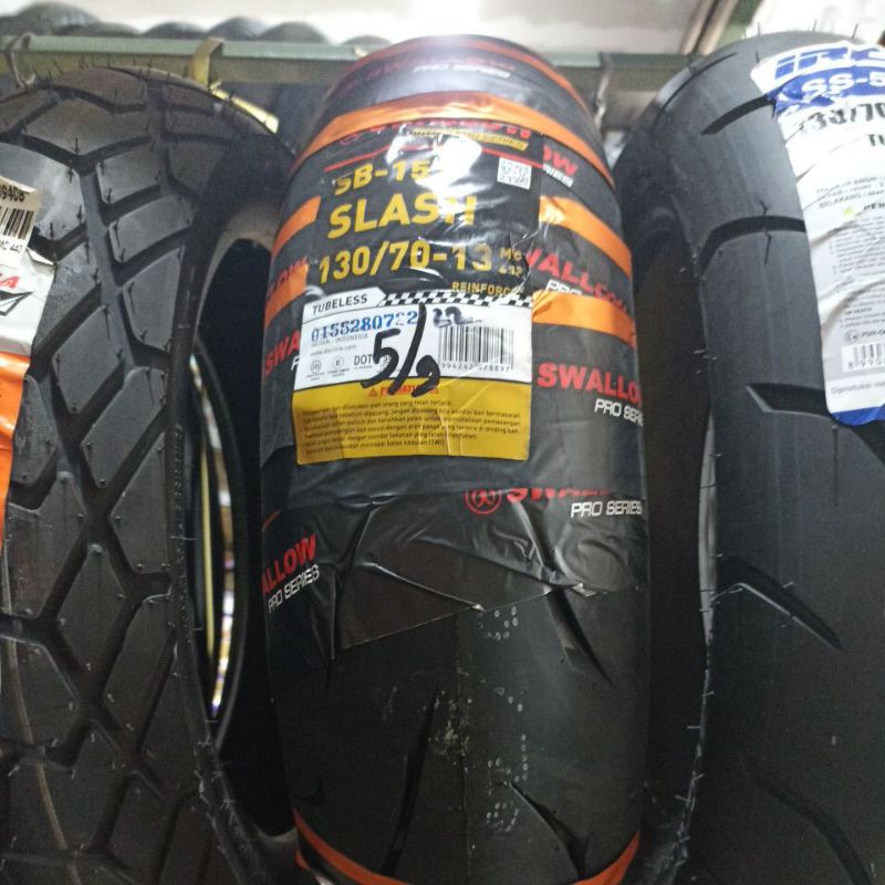 Ban 130/70-13 Slash Tubeless Ban Nmax belakang 130 70 Ring 13 Swallow Soft compound