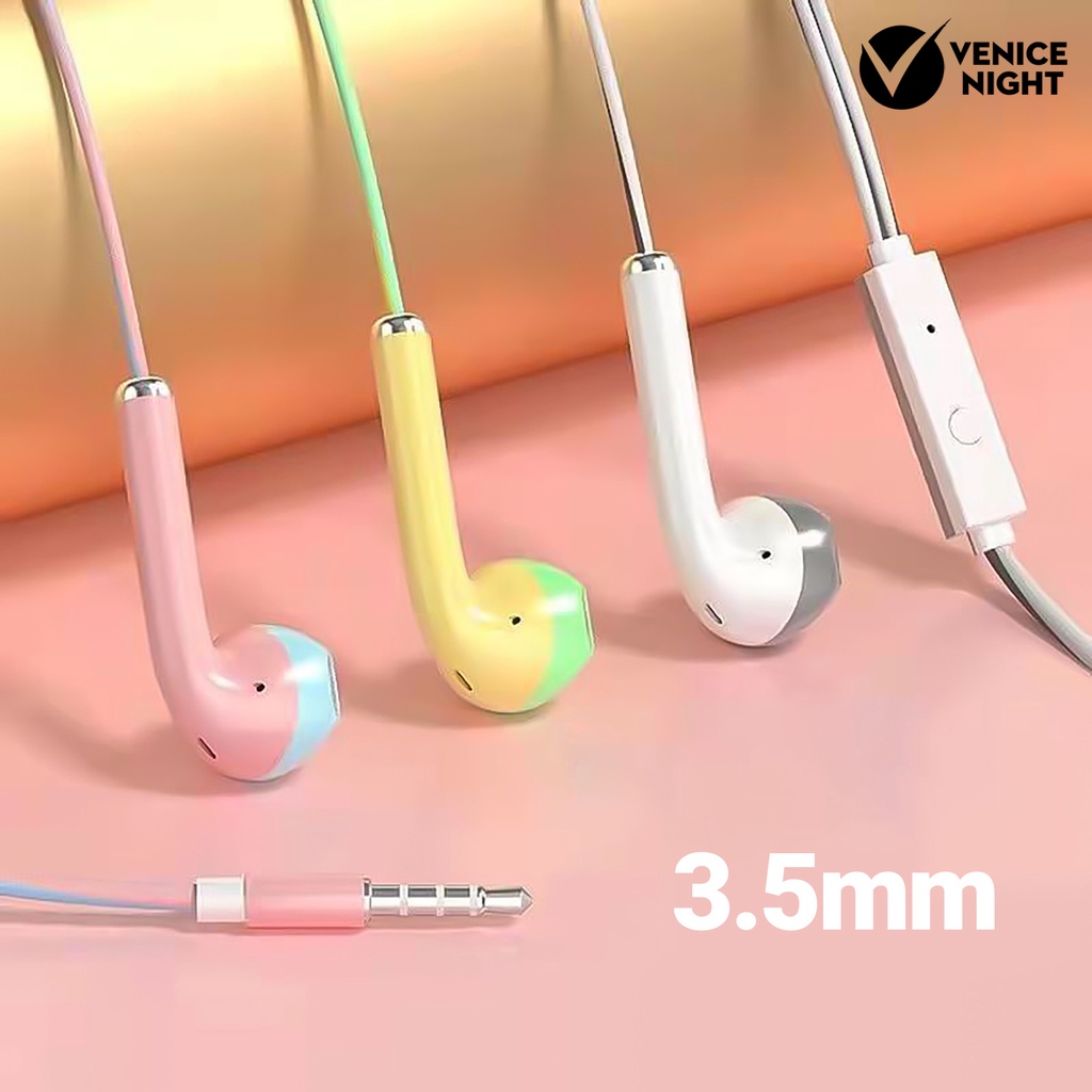 (VNEP) (Berkabel) U24 Headset Earphone Earbuds Gaming In-ear Noise Canceling Ringan 3.5mm Untuk Lari