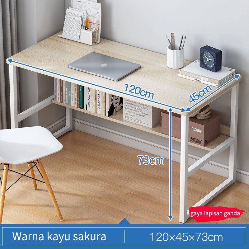 Pocket Dragon Meja komputer/Meja laptop/Meja gaming/Meja kerja/Meja belajar aesthetic/Meja kantor(A122A)-A160(120*45*73)