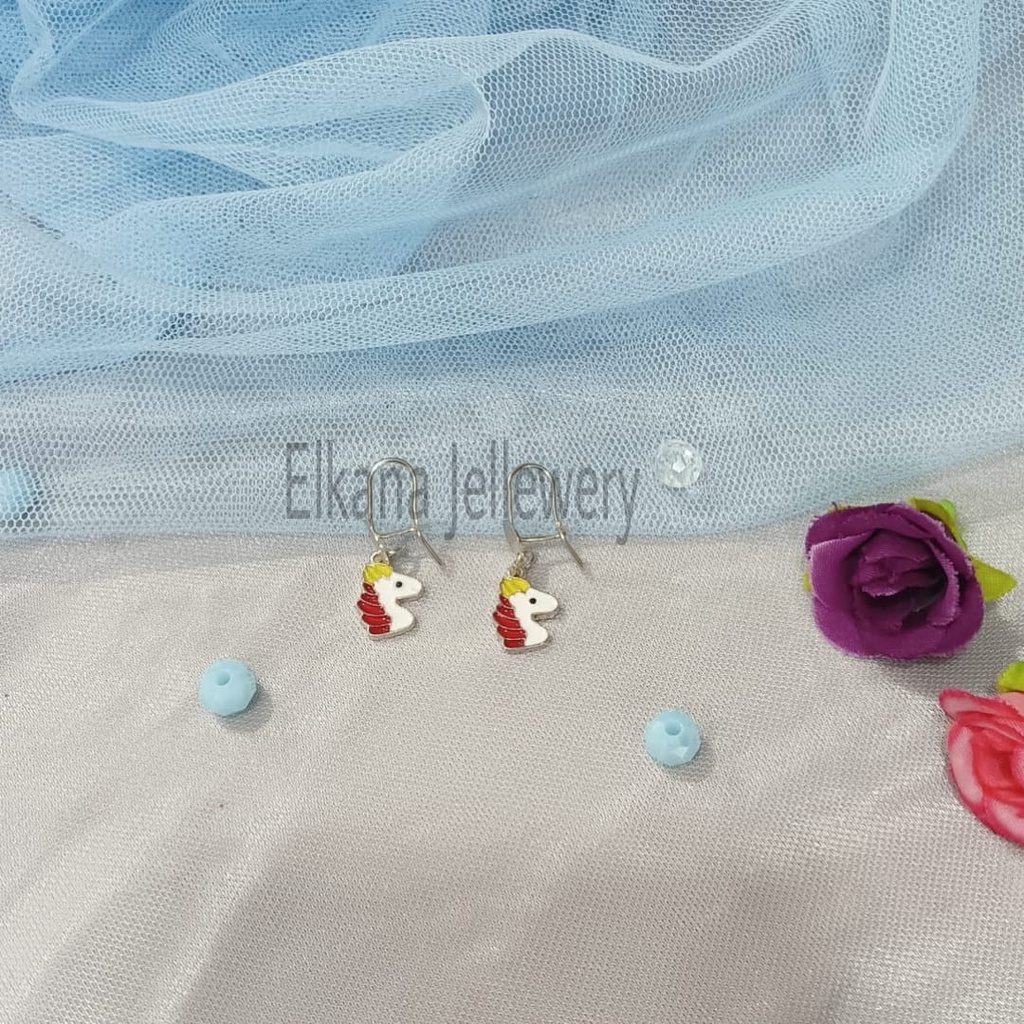 ANTING DESI ANAK SILVER JURAI Perhiasan super berkelas fashion korea anti karat dan anti luntur