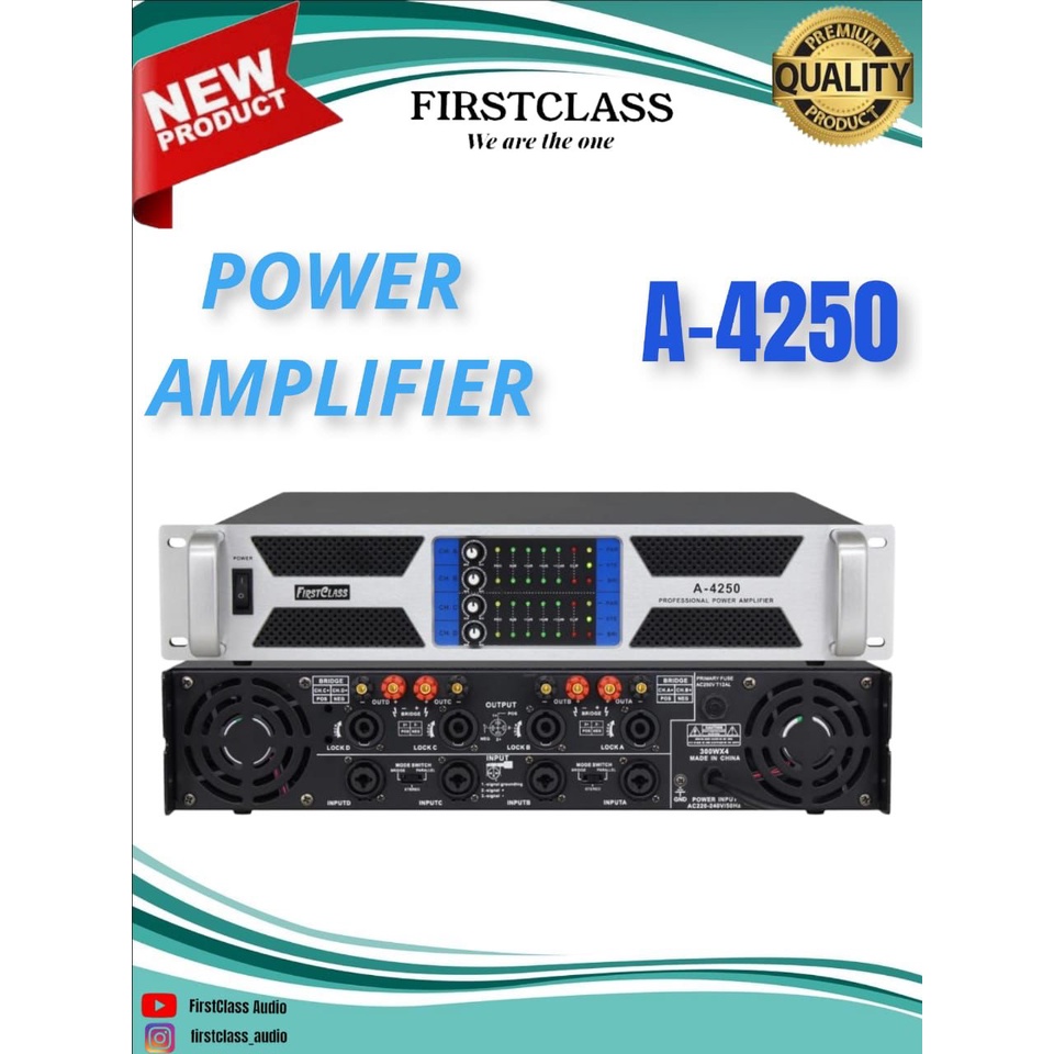 Power Amplifier Firstclass A-4250 Power Ampli FC A4250