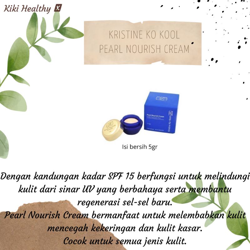 PEARL NOURISH CREAM  KK INDONESIA