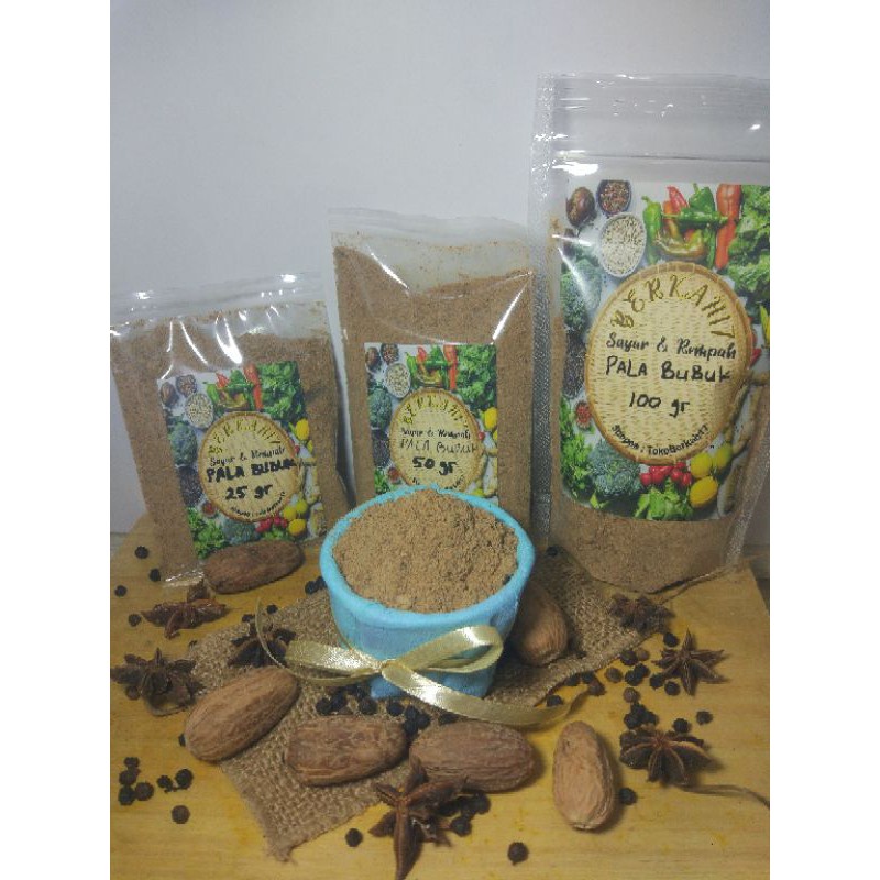 

Pala bubuk murni 100gr / bubuk pala murni 100gr / bumbu instan / bumbu dapur