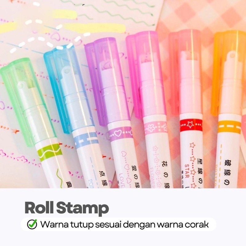 

PEN ROLL STAMP. PEN MOTIF. PEN GARIS.