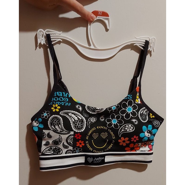 justice girl strappy sport bra new 100% original