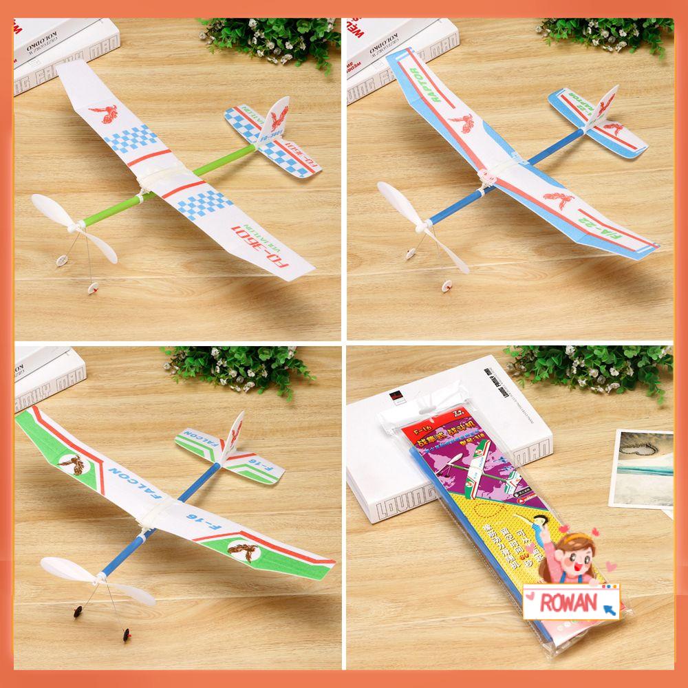 R-flower 1pc Mainan Edukasi Anak Model Pesawat Terbang Glider Power