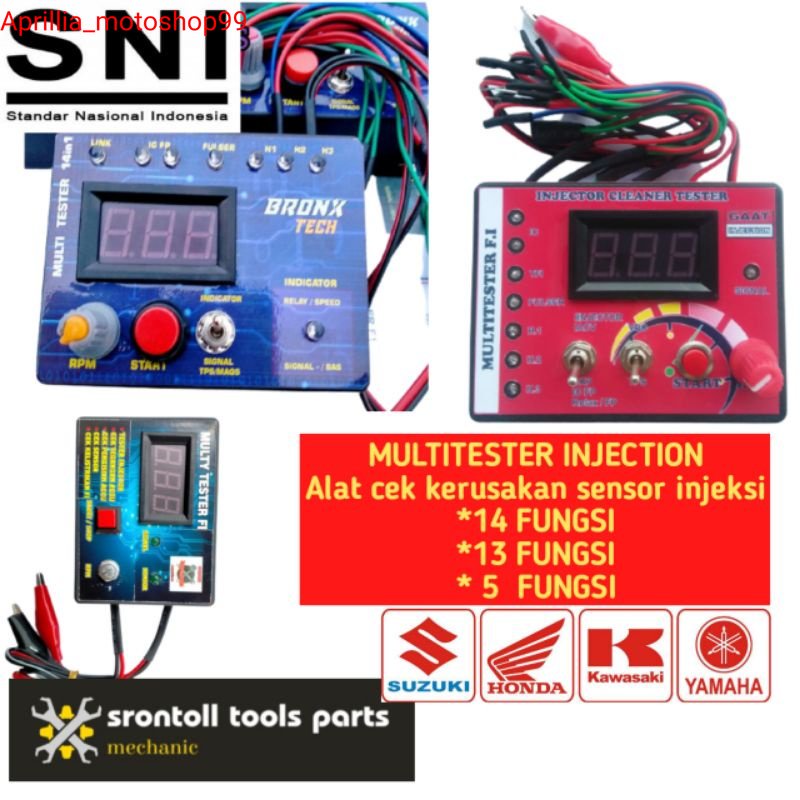 PROMO Multitester digital fi alat cek kerusakan sensor injeksi alat riset motor injeksi tester digit