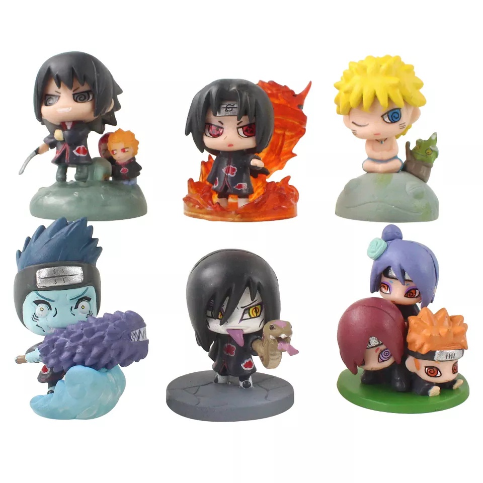 action figure koleksi Naruto shippuden 35 Naruto itachi uciha  kisame konan pain nagato  orochimaru 