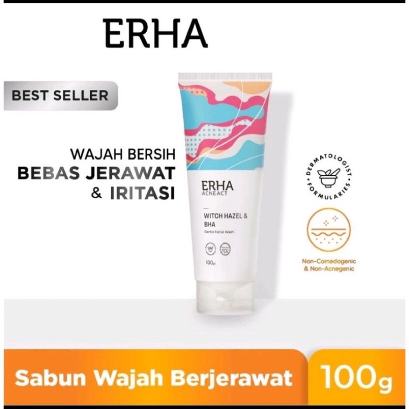 ERHA Acneact Witch Hazel &amp; BHA Gentle Facial Wash 100g