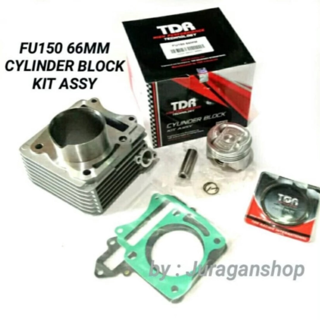 Blok Seher Bore UP Satria Fu 150 66mm 166,9cc TDR Cylinder Block assy Original