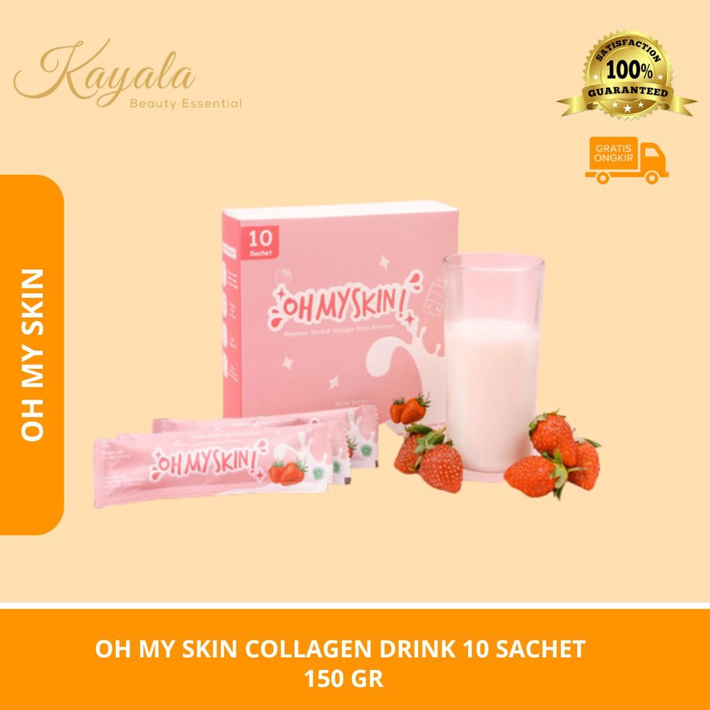 OH MY SKIN COLLAGEN DRINK 10 SACHET 150 GR - MINUMAN COLLAGEN - KOLAGEN DRINK OH MY SKIN - MINUMAN C