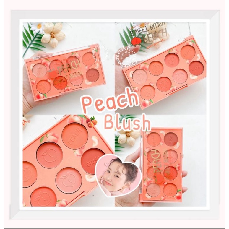 PROMO!!!BLUSH ON PEACH SWEET BLUSH KISS BEAUTY NO.83827