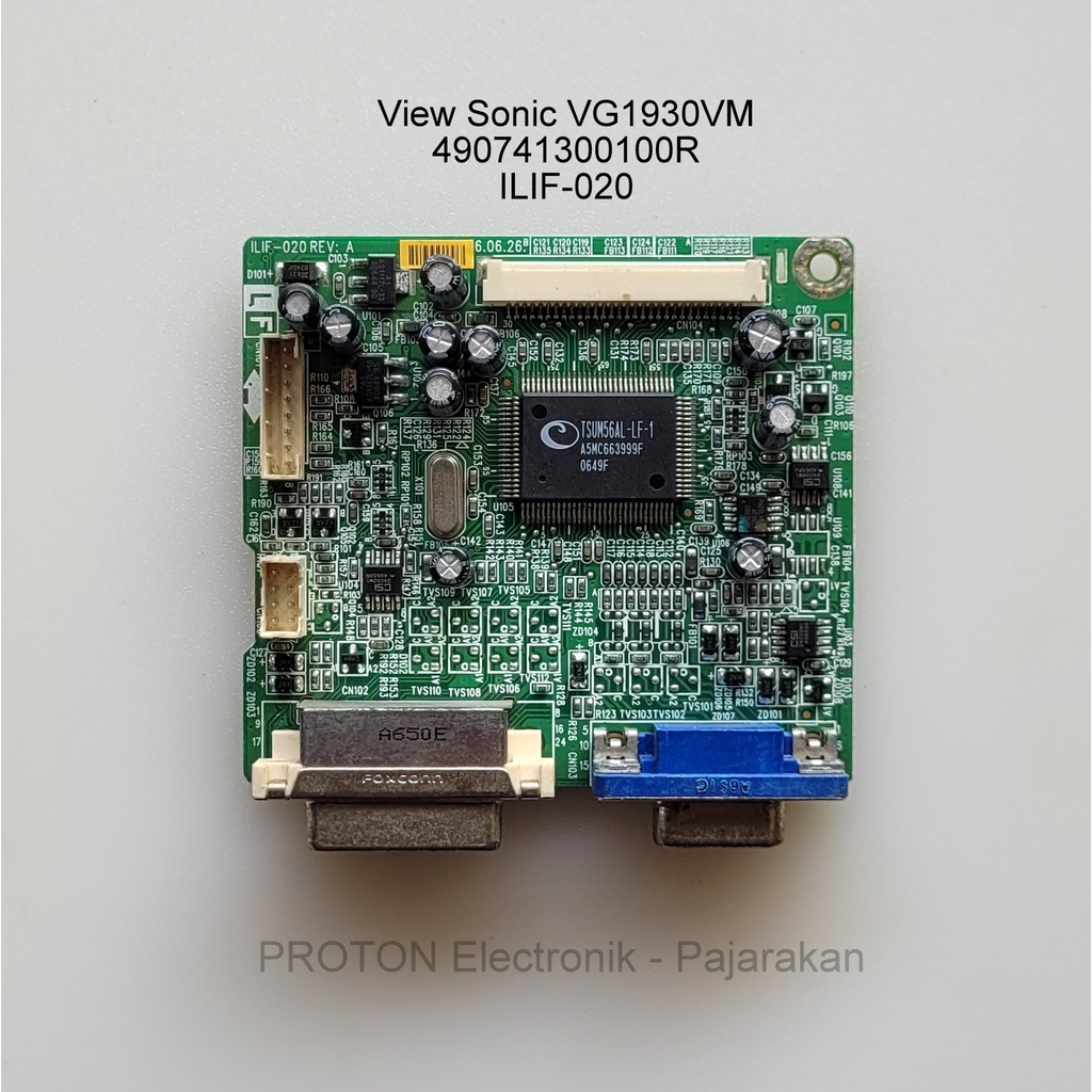 Mainboard LCD Monitor ViewSonic VG1930VM Mesin Matherboard View Sonic 490741300100R ILIF-020 ACER AL