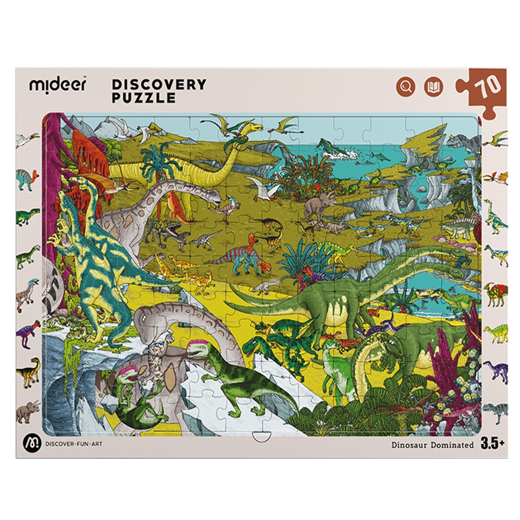 MIDEER MD3243 Mideer Discovery Puzzle Big Dinosaur - Dinosaurs Dominated Puzzles Dinosaur