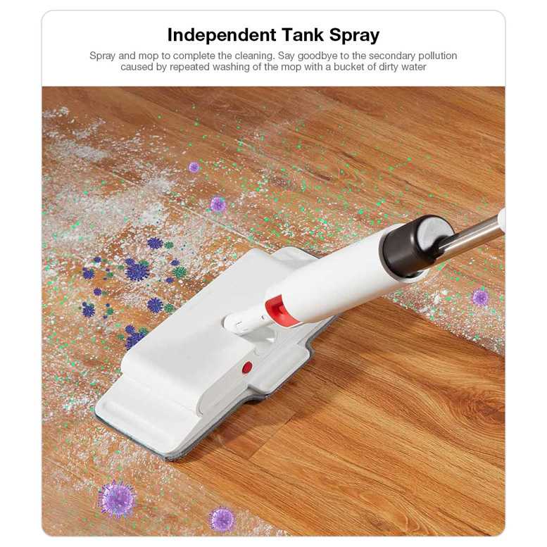 TD - MPL Deerma Water Spray Mop Sweeper Sapu Pel 2 in 1 - DEM-TB900